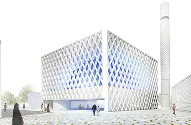 Zmagovalna rešitev mednarodnega arhitekturnega natečaja za Islamski verski in kulturni center v Ljubljani