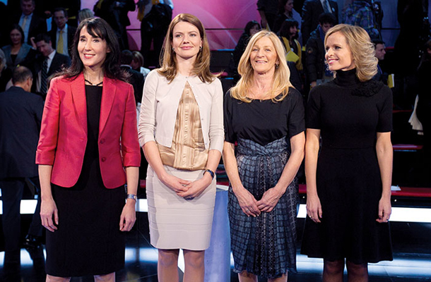 Žene predsednikov: Tanja, Urška, Mija in Nana  