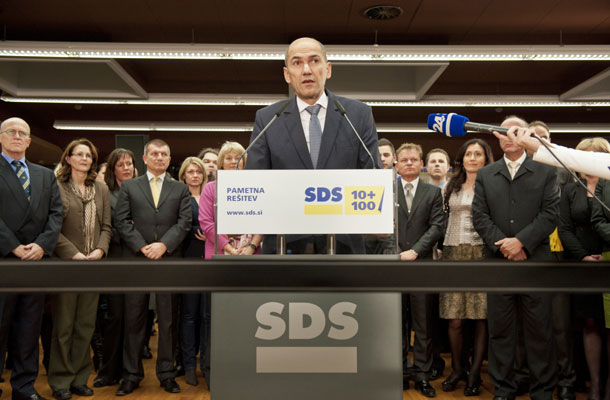 Janez Janša s svojo SDS | Borut Peterlin