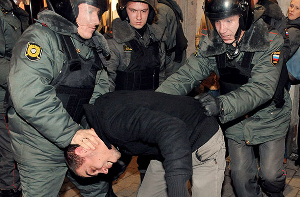 Povolilni protesti v Kremlju