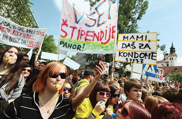 Letošnji protest študentov 