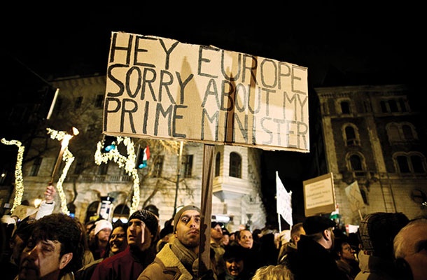Protivladni protest v Budimpešti