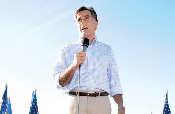 Mitt Romney med kampanjo v Las Vegasu