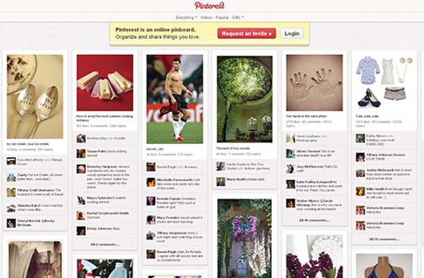 Pinterestova množica fotografij, ilustracij, slik in drugih podob