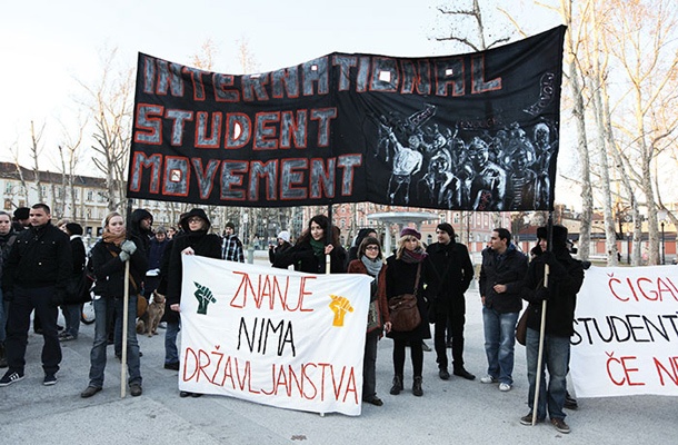 Protest tujih študentov