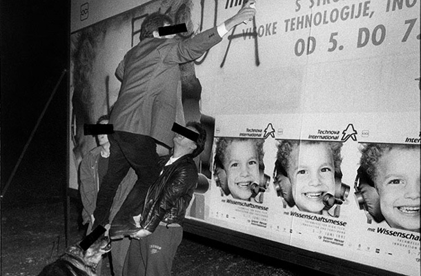 Mladinin napad na veleplakat leta 1991