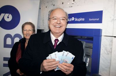 Andrej Bajuk, slovenski finančni minister ob vstopu Slovenije v evroobmočje leta 2007