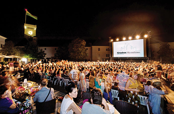 Film pod zvezdami, Ljubljanski grad, Ljubljana