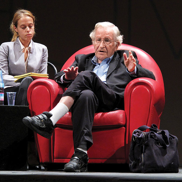 Noam Chomsky, predavanje, gledališče Rossetti, Trst 