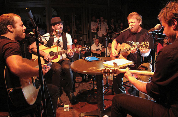 Rudi Bučar, Tokac, Hamo, Samo Budna, poklon Radia Koper ob 50-letnici skupine Rolling Stones, Circolo, Koper