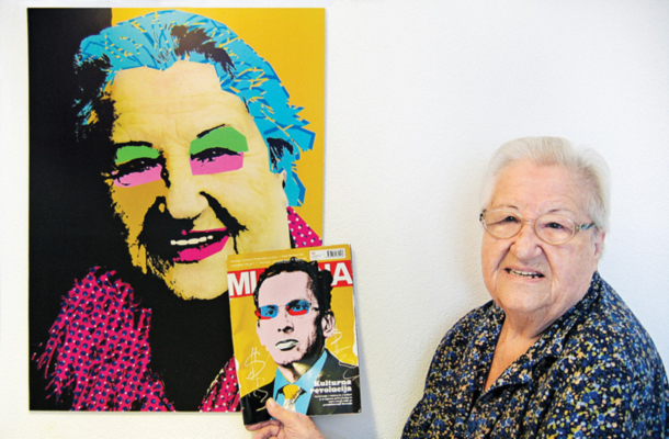 »Anica in Žiga à la Andy«, pri Anici v Kopru / Foto Darja
