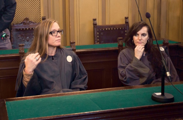 Tožilki v zadevi Balkanski bojevnik Barbara Žgajnar in Mateja Gončin