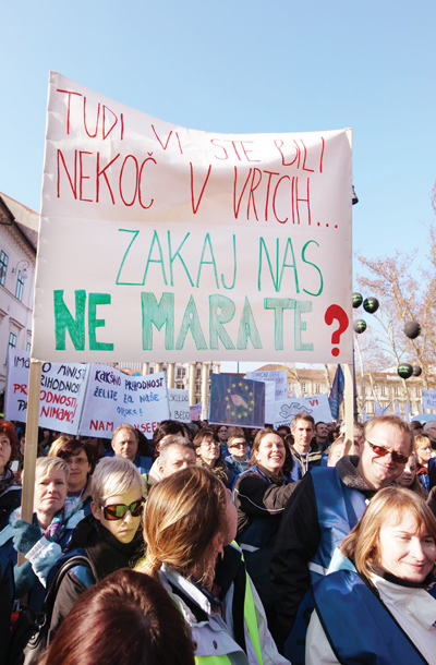 Demonstracije v Ljubljani, 17. november 2012 