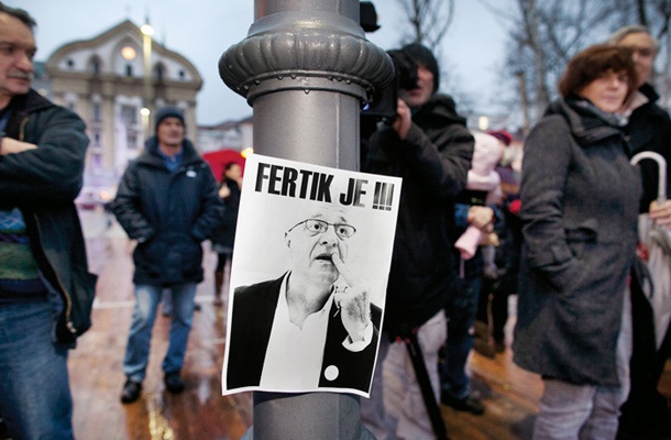 Vinko Vasle, novinar in nekaj časa tudi urednik portala Siol.net, se je znašel na letaku protestnikov. Vinko je fertik!