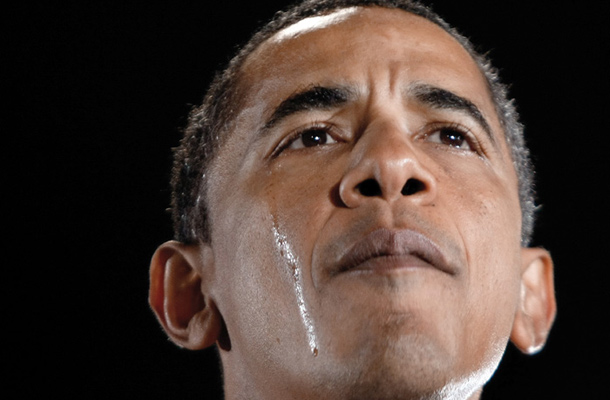 Obamove solze ob vnovični izvolitvi za predsednika ZDA. 