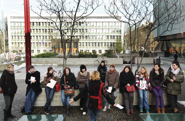 Predavanje na prostem / Foto: Borut Krajnc