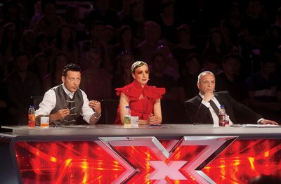 Žirija X Factorja: Aleš Uranjek, Jadranka Juras in Damjan Damjanovič 