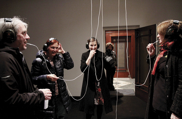Tao G. Vrhovec Sambolec: Solid sound, otvoritev razstave, projektni prostor Aksioma, Ljubljana