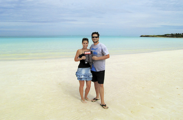 Bojan in Mateja, Playa Pilar, Cuba / Foto Bojan Miličić