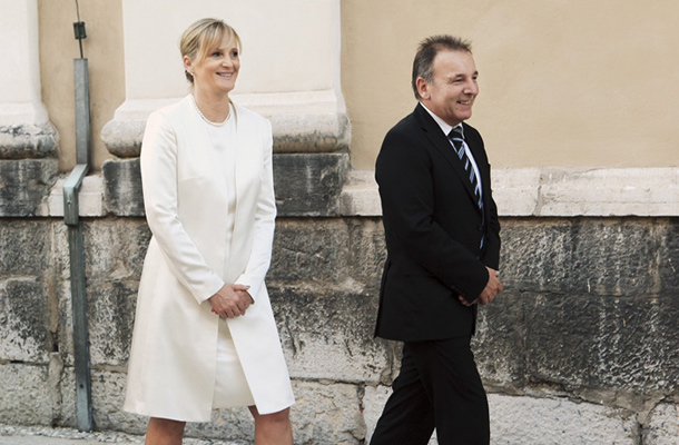 Popolna družina: državni sekretar Andrej Šircelj in Mojca Šircelj, predsednica nadzornega sveta Elektra Slovenija