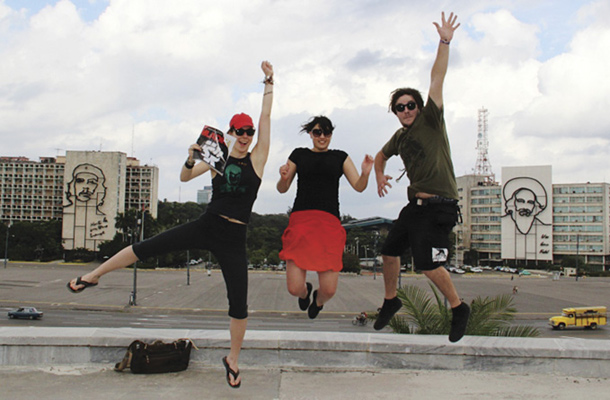 Uporniki Vita, Maja in Dexter, Havana, Kuba /  Foto Kaja