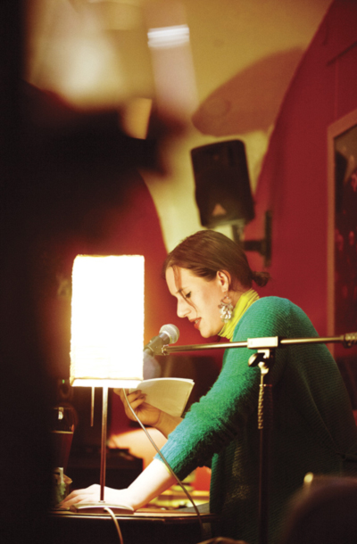 Avtorica Katja Perat, Mimoglasje, LUD Literatura in LUD Šerpa, Klub Daktari, Ljubljana