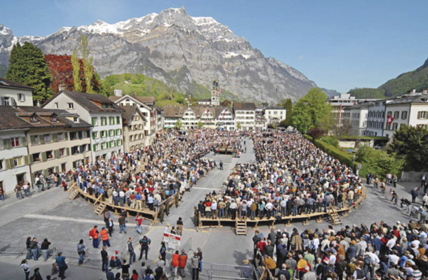 Neposredna demokracija v  Švici, v kantonu Glarus. 