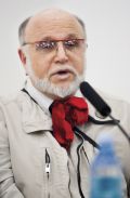 Gost Evgen Bavčar, okrogla miza Mitologija na meji med vidnim in nevidnim, Fabula, Ljubljana