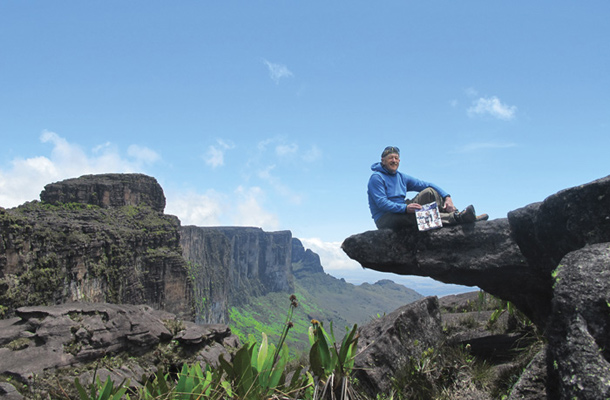 Vrh mizaste gore Roraima (ok. 2800 m), Venezuela, tromeja z Brazilijo in Gvajano / Foto Matjaž Ljubič