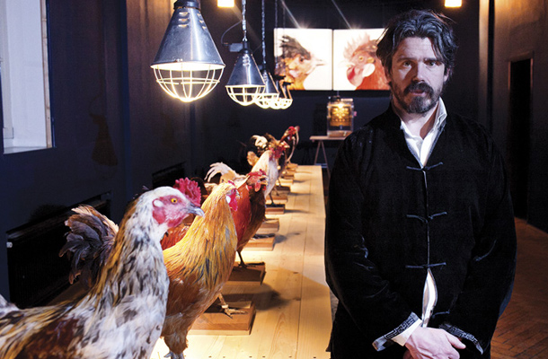 Koen Vanmechelen: oblikovanje kozmopolitanske kokoši Mechelse Styrian, Cosmopolitan Chicken Project, Kapelica, Ljubljana