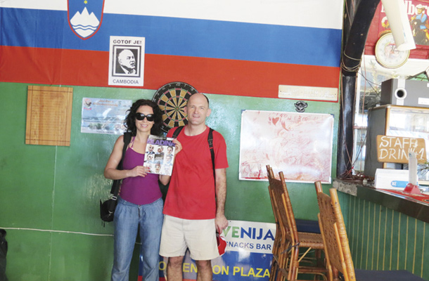 Teja in Peter, Sihanoukville, Kambodža / Foto Neznana Kambodžanka