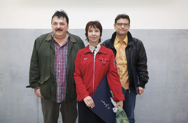 Dobitnik nagrade Tugomir Šušnik in dobitnika priznanj Marija Mojca Pungerčar in Silvester Plotajs Sicoe, nagrada Riharda Jakopiča, Moderna galerija, Ljubljana