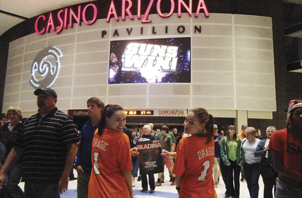 Košarkarska tekma Arizona Suns : Atlanta Hawks, Phoenix, Arizona, ZDA / Foto M. K.
