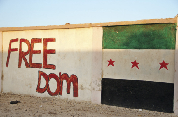 Svobode v Siriji še ni. So samo bombe in naboji.