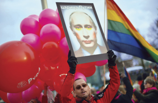 Protest proti ruskemu homofobnemu zakonu