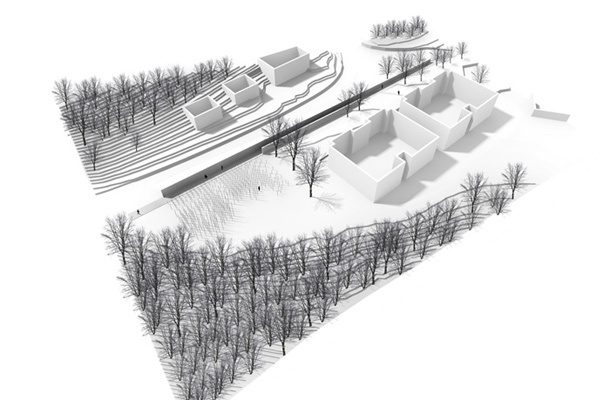 Pogled na ureditev iz zraka