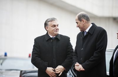 Madžarski premier Orban na obisku pri Janezu Janši 