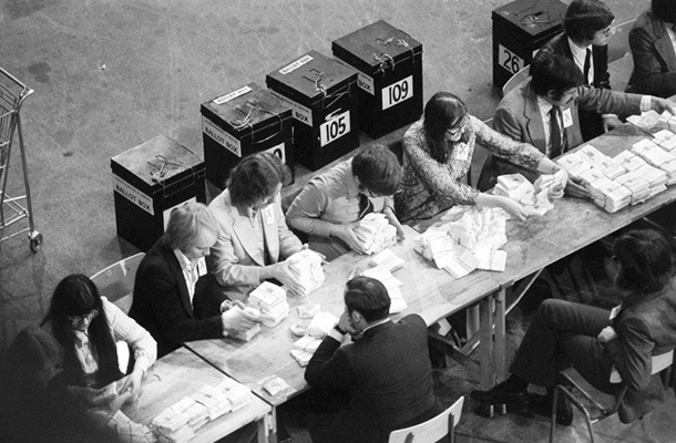 Referendum o prihodnosti Velike Britanije v evropski družini leta 1972, za Evropo 67%, proti 33 %