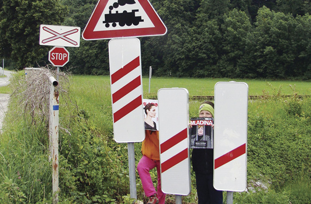 Prometna signalizacija, Kalce-Naklo / Foto Edin Saračević