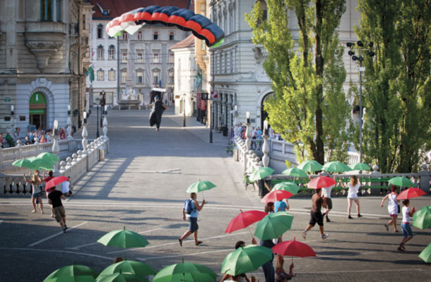 Snemanje oglasa o Ljubljani, Ljubljana
