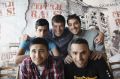Režiser Goran Vojnović in igralci Jernej Kogovšek, Benjamin Krnetič, Ivan Pašalić, Dino Hajderović, novinarska projekcija filma Čefurji raus, Kolosej, Ljubljana