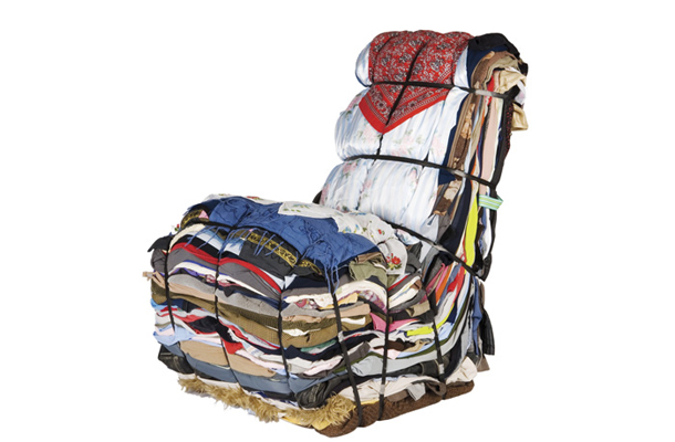 Naslanjač Rag Chair, oblikovanje: Tejo Remy za Droog