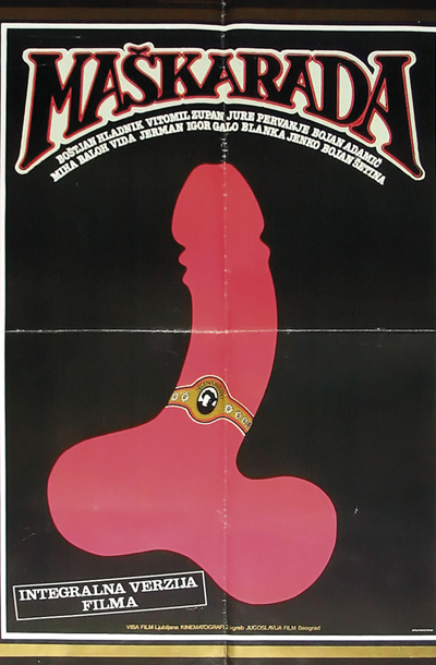 Slovenijo je leta 1971 najprej šokiral plakat za Maškarado, ki ga je izdelal Matjaž Vipotnik. 