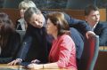 Pogajalec Karl Erjavec in premierka Alenka Bratušek