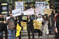 Foto tedna: Protestni shod za ohranitev neodvisnega Radia Študent, Ljubljana 