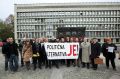 Predstavniki Gibanja VLV, Odbora za pravično in solidarno družbo in Mreže za neposredno demokracijo, trg republike, Ljubljana, 12. novembra 2013