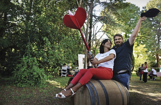 Giuseppe Battiston in Marjuta Slamič na beneškem filmskem festivalu