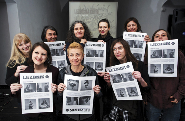 Ekipa 2. festivala Lezbična četrt, Galerija Škuc, Ljubljana