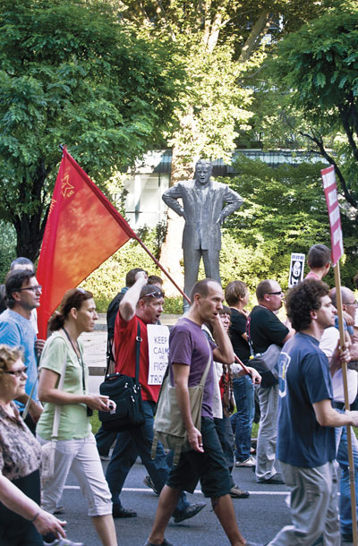 Protest proti vladi v Ljubljani 5. septembra 2013