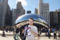 Erik pred Cloud Gatom, Chicago, ZDA / Foto Vanja Pirc